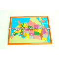 Montessori Toys - EUA Puzzle Mapa Com Beechwood FRAME